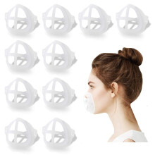 5 Pack 3D Face Mask Bracket Silicone Inner Support Frame for Comfortable Breathing and Lipstick Protection