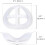 5 Pack 3D Face Mask Bracket Silicone Inner Support Frame for Comfortable Breathing and Lipstick Protection 3