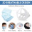 5 Pack 3D Face Mask Bracket Silicone Inner Support Frame for Comfortable Breathing and Lipstick Protection 4