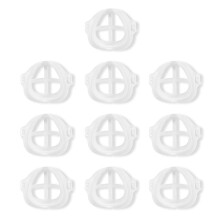 10 PCS 3D Mask Bracket for Adults, Breathable Reusable Mask Support Frame Insert, AntiFriction Comfort Design