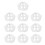 10 PCS 3D Mask Bracket for Adults, Breathable Reusable Mask Support Frame Insert, AntiFriction Comfort Design 1