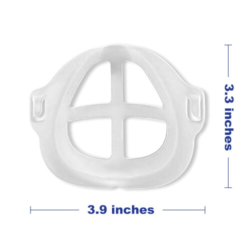 10 PCS 3D Mask Bracket for Adults, Breathable Reusable Mask Support Frame Insert, AntiFriction Comfort Design 1