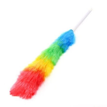 Feather Duster 63cm with Telescopic Handle, Washable Dust Cleaning Brush for Home, Multicolor
