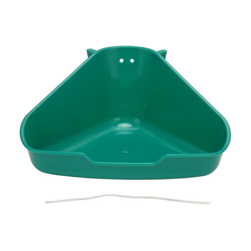 Fanshaped Small Corner Litter Box S Deep Green 1