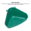 Fanshaped Small Corner Litter Box S Deep Green 3