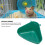 Fanshaped Small Corner Litter Box S Deep Green 5