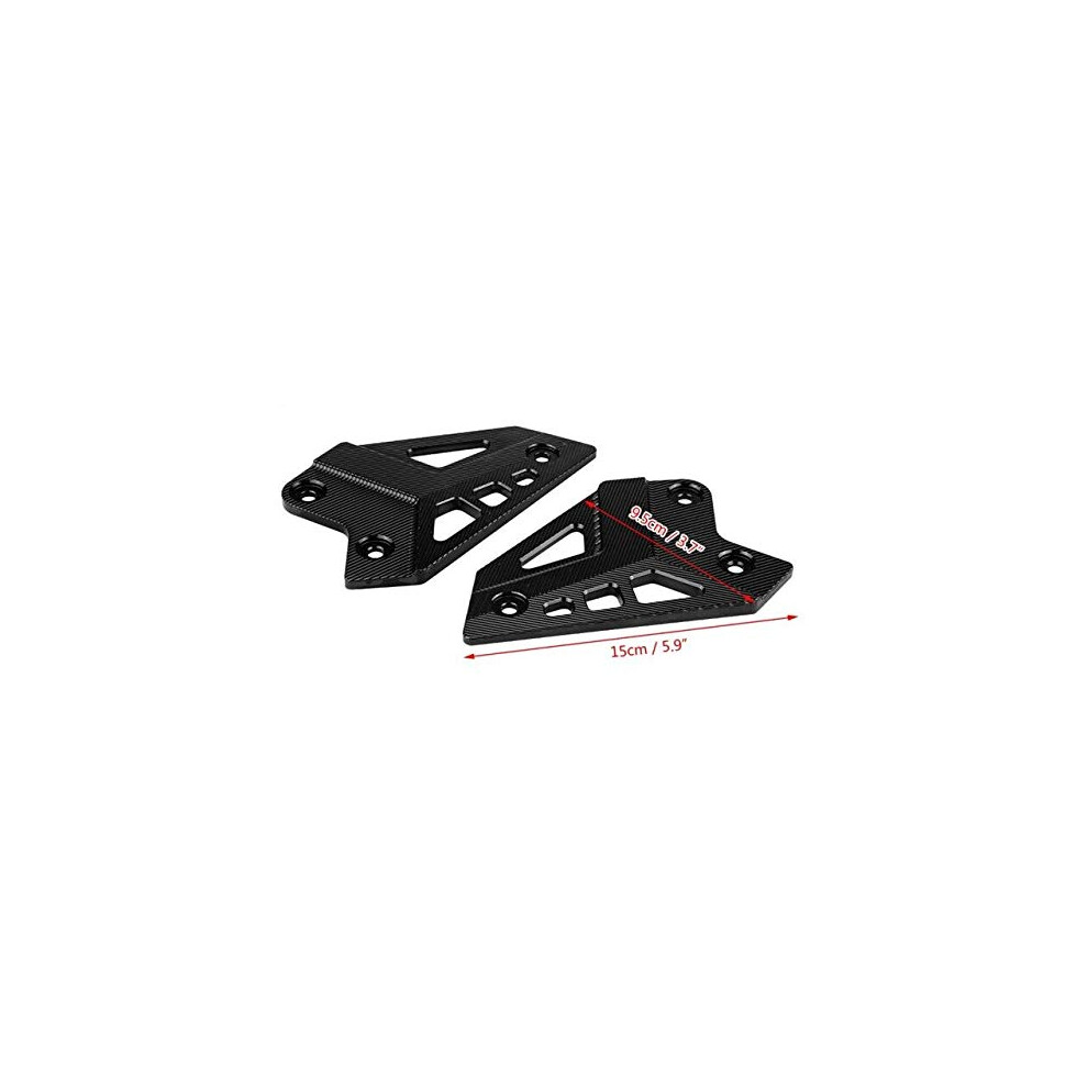 Cnc Aluminum Foot Peg Protector For Kawasaki Z900 2017Â2024 Motorcycle Heel Guard Durable ScratchâResistant Black 9351714502900
