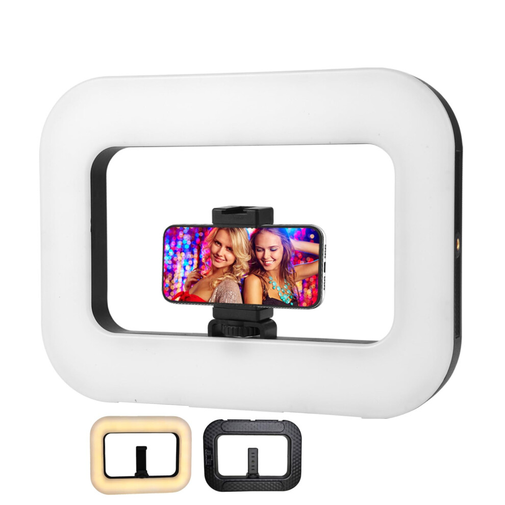 Rechargeable Ring For Phone With Adjustable Brightness And Cri, 8000Mah Led Selfie Kit For Iphone, Youtube And Tiktok Light 9073542023777