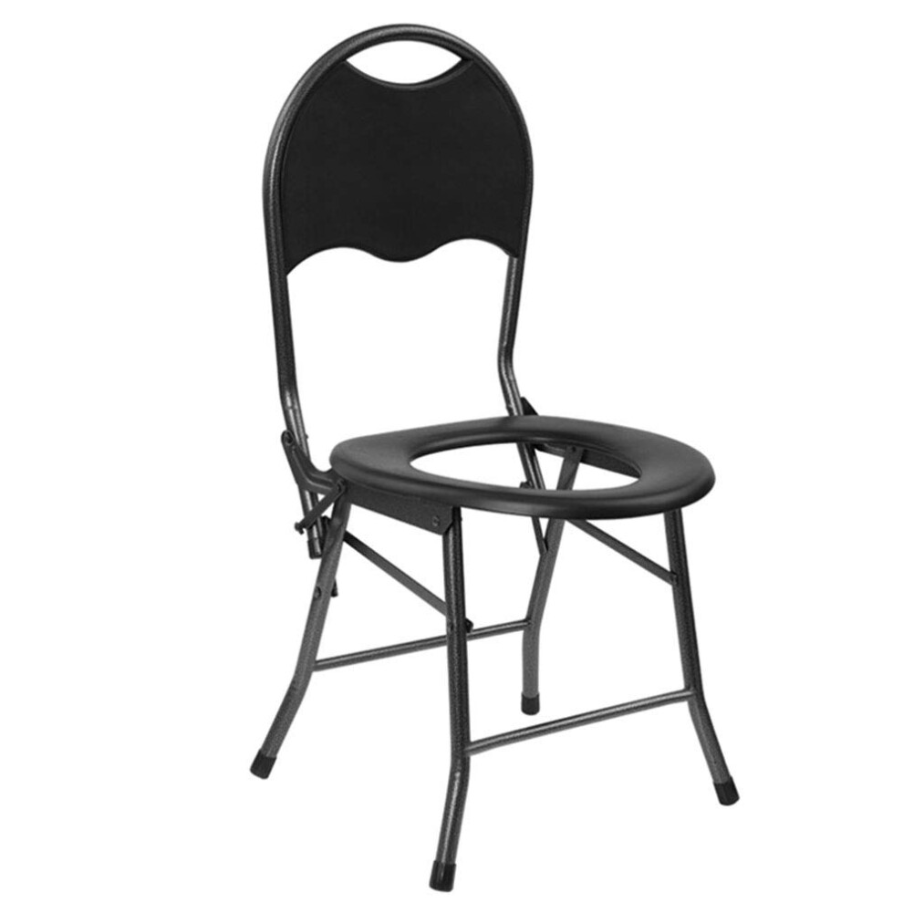 Portable Commode Chair, Lightweight Folding NonSlip Shower Seat for Elderly Disabled Pregnant Women