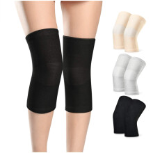 Knee Compression Sleeve Pair with DoubleSided Spring Stabilizers for Pain Relief, Running, Arthritis, Black Large