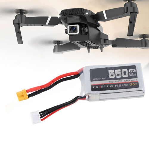 RC LiPo 550mAh 75C 3S 60x32x17mm XT30 Plug 1
