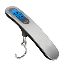 Digital Luggage Scale 50kg Rechargeable TypeC with Clear Backlit LCD Display and Hook for Travel