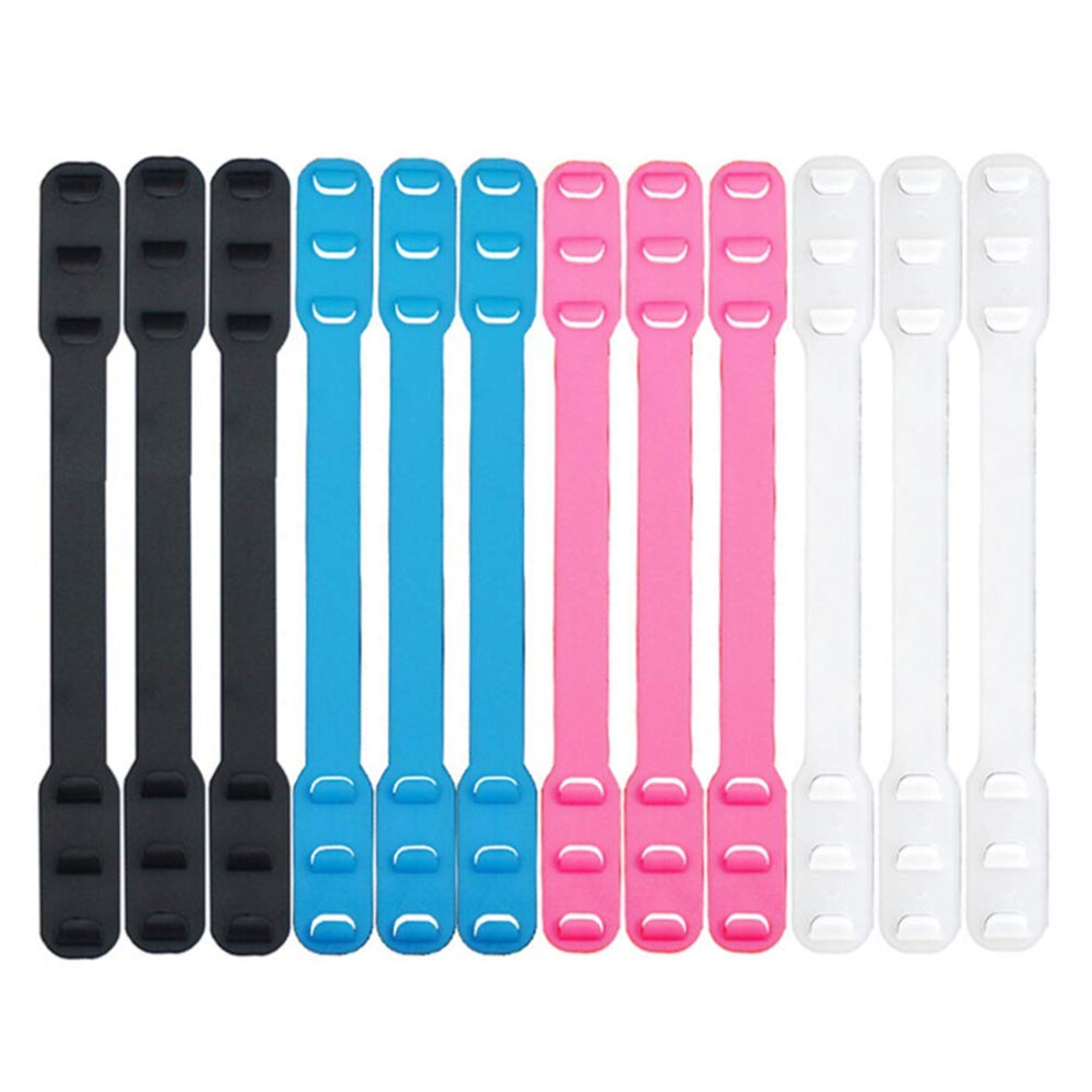12Pcs Adjustable Mask Extender Strap Ear Saver For Face Mask Ear Pressure Relief Reusable Hook (Colors) 9351714503136