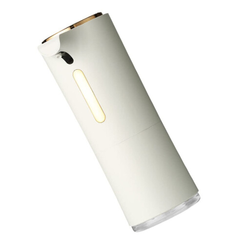 Automatic Soap Dispenser with Smart Infrared Sensor, Refillable White Touchless Design for Bathroom and Kitchen