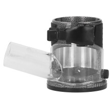 Aluminum Alloy Plunge Router Base with Dust Collection Cover for Precision Trimming and Clear Visibility