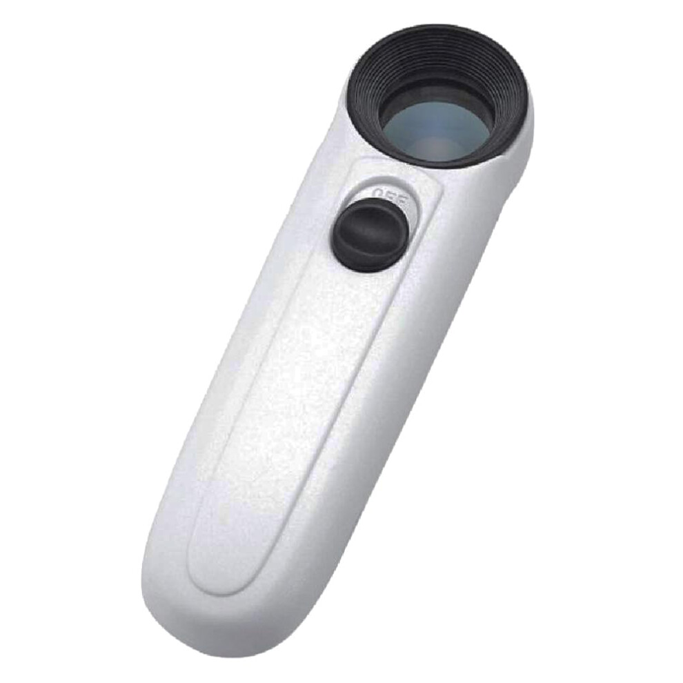 Light 40X Handheld Magnifying Glass With Dual Led Compact Wide View Magnifier For Reading And Coins