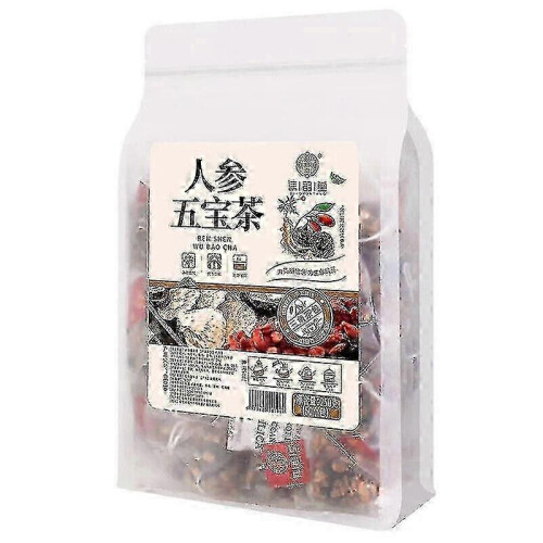 (2Bag 100Pcs) Ginseng Five Treasure Tea Herbal Tea 250g 1