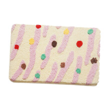 Non Slip Bathroom Mat with Absorbent QuickDry Surface, Easy to Clean Colorful Toilet Rug for Home
