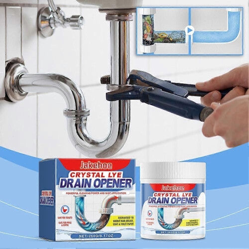 (3pcs) Crystals Lye Drain Opener Powerful Pipe Dredging Agents for Kitchen 1