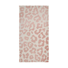 Rose Gold Leopard Print Hand Towels Set of 2 Soft Absorbent Cotton Bathroom Towels Decorative 28x14in