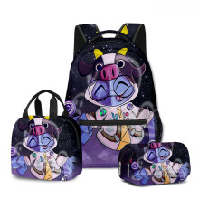 Kids Backpack Set 3‑Piece with Lunch Bag and Pencil Case, Durable Boys School Backpack 17in