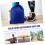 3 Pack Durable Polyester Drawstring Backpack with Thick Closure, Water Resistant Sports Storage Bags 3