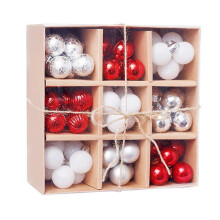 (RS) 1 Box 3cm/99 Pcs Christmas Balls Ornaments Holiday Party Wedding Xmas Tree Decor RS