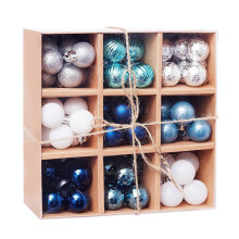 (Blue) 1 Box 3cm/99 Pcs Christmas Balls Ornaments Holiday Party Wedding Xmas Tree Decor RS