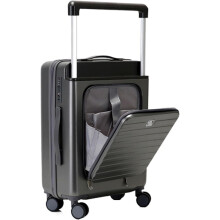 26 Inch Black Hardshell Suitcase with Wheels, Lightweight Large Capacity Luggage for Travel