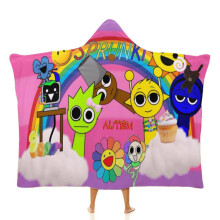 Wearable Hooded Blanket Fleece Throw 40 x 50 Ultra Soft Warm Cloak Wrap for Adults Winter