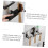 Stainless Steel Toothbrush Holder Rustproof Wall Mounted No Drill Bathroom Organizer for Toothpaste 4
