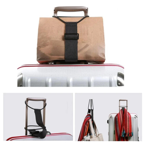 Adjustable Luggage Straps for Suitcases 6pcs Elastic Travel Belt with Rustproof Lock and Secure Closure 2