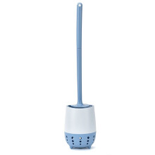 Toilet Brush and Holder Set for Bathroom, Deep Cleaning Action with Ergonomic Non Slip Handle (B)