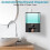 Touchless Mouthwash Dispenser Wall Mounted Automatic Smart Sensor for Bathroom with Cups 5
