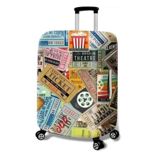 Retro Newspaper Luggage Cover 28‑32 Inch Stretchable Scratch‑Resistant Suitcase Protector