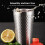 2pcs 450ML Double-Wall Hammered Cup, 8.5x13.6cm 7