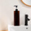 Brown Kitchen Soap Dispenser 1000ml, Large Capacity Refillable for Bathroom and Sink 4