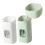 2pcs Automatic Wall Mounted Toothpaste Dispenser Set, Easy Press Squeezer for Kids and Bathroom Organizer 5