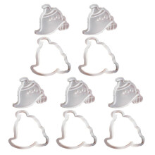 (wizard hat ghost) Halloween Cookie Cutter Collections Halloween Biscuits Molds Different Specters Designs Food Grade Silicones Moulds