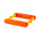 (orange) Foldable Trash Holder. Wall Mounted Garbage Bag Rack. Convenient Kitchen Organizer 1