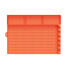 (orange color) Heat Resistant Silicone Griddle Tool Mat BBQ Utensils Organizers for Outdoor Grill and Kitchen Use Kitchen Accessories orange color