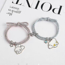 (c) 1 Pair Of Heart Shaped Magnetic Couple Bracelets