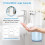 Automatic Foaming Soap Dispenser with Smart Sensor, Timer, 4Level Control, 13.5oz Wall Mounted Touchless Refillable for Bathroom Kitchen 3