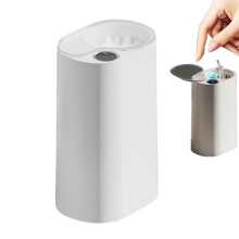 Automatic Cotton Swab Dispenser with Touchless Smart Sensor, Battery Powered Holder for Home and Hotel, White