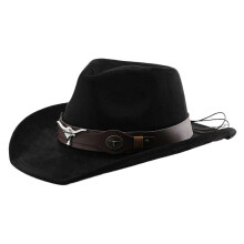 (Black) Fedoras Party Hat Black Wide Brimmed Caps Party Hat Surprise Gift for Boyfriend Father Uncle Casual Hat Khaki