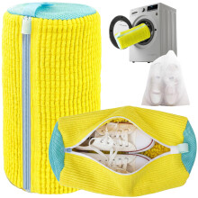 Shoe Washing Bag 2 Pack for Sneakers and Tennis Shoes, 360 Deep Cleaning, Gentle Fabric Protection, Washer Dryer Safe