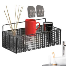 Rustproof Stainless Steel Shower Caddy, NoDrill Wall Mounted Bathroom Shelf Organizer for Kitchen Storage