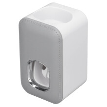 Wall Mounted Automatic Toothpaste Dispenser, Grey Handsfree Squeezer with Detachable Panel and Flexible Thread Interface