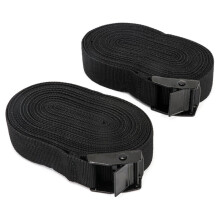 2pcs Heavy Duty Luggage Straps with Secure Cam Buckle Adjustable Nylon Tie Down Straps for Travel