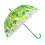 Clear Bubble Umbrella with Reflective Leaf Pattern, Automatic Transparent Dome for Adults and Kids 1